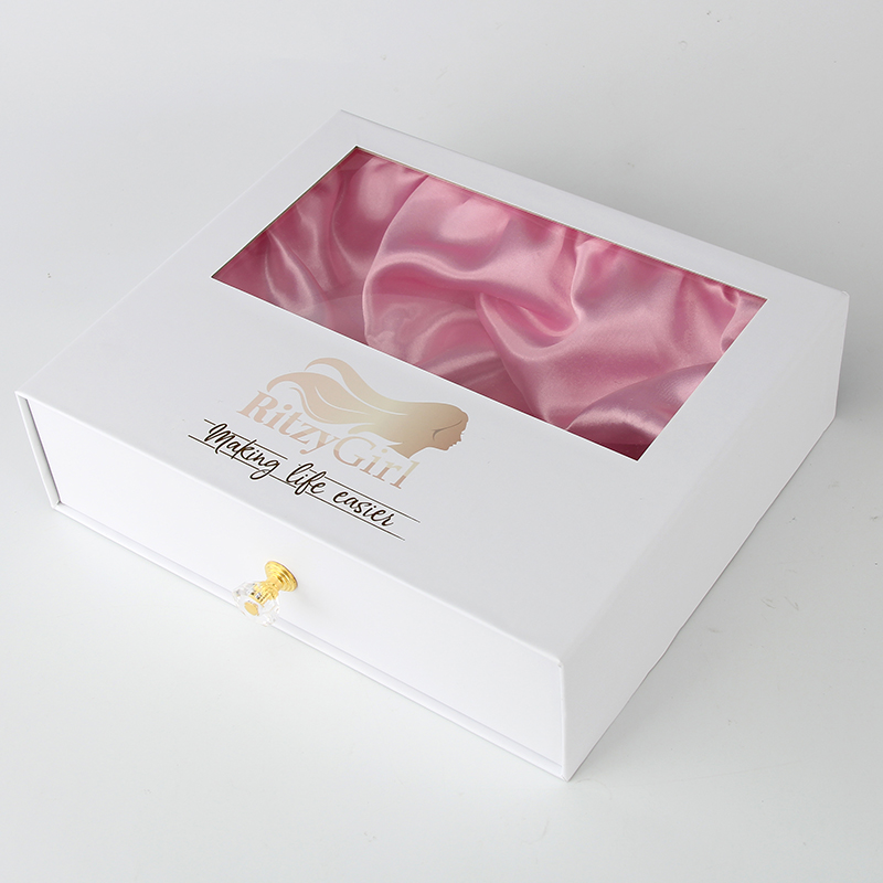 Boîtes personnalisées de perruque de logo pour des extensions de cheveux avec la boîte d'emballage d'extension de cheveux de luxe de logo