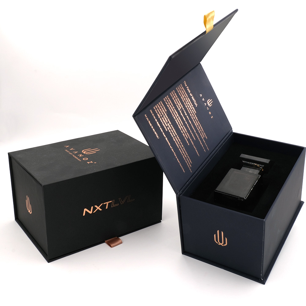 Les coffrets cadeaux de parfum de carton de tendance chaude conçoivent la boîte faite sur commande d'emballage de bouteille de parfum de luxe