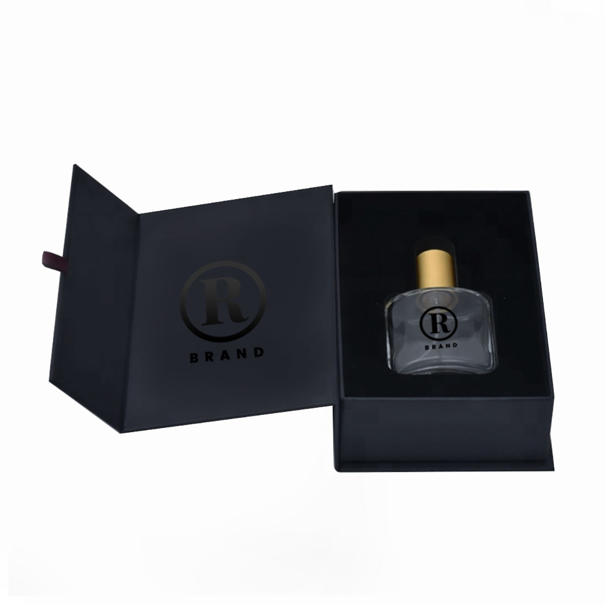 Boîte-cadeau faite sur commande de logo de conception unique de boîte-cadeau de parfum d'emballage de carton 