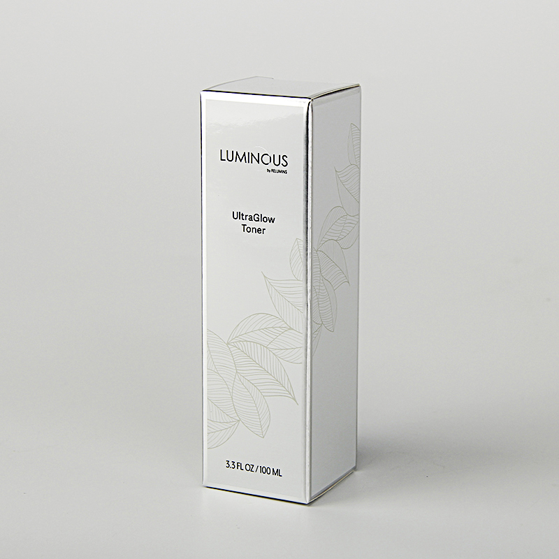  Boîte d'emballage de lotion de papier d'argent cosmétique de qualité supérieure personnalisée 
